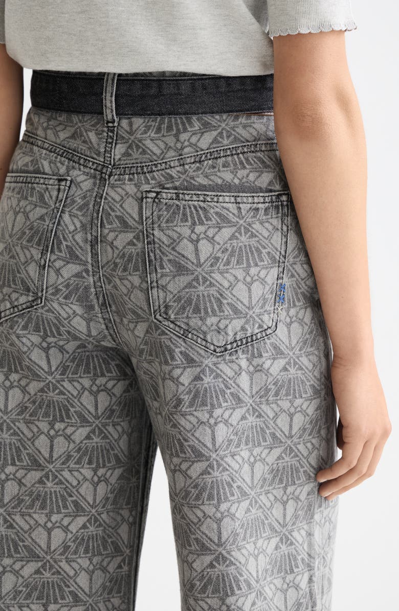 Scotch & Soda The Wave Wide Leg Jeans, Alternate, color, Monogram Black