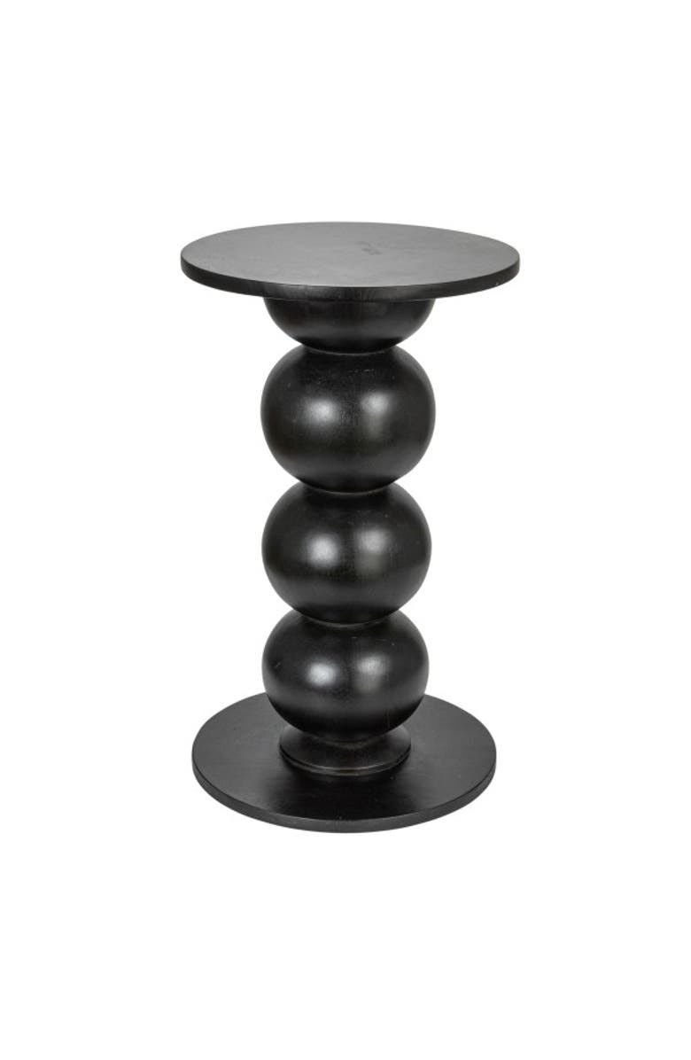 Storied Home Over-Sized Bubble End Table, Main, color, Black