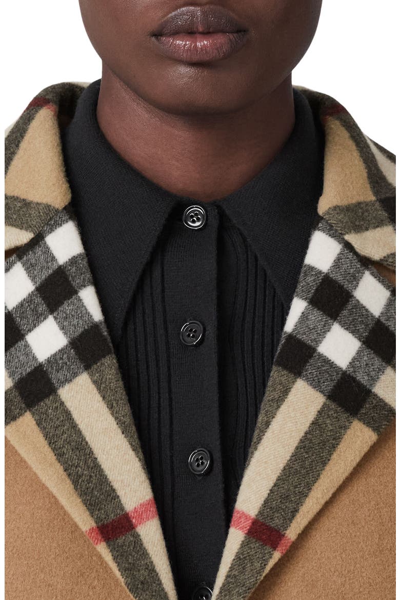 Reversible Check Double Face Wool Coat, Alternate, color, ARCHIVE BEIGE CHK