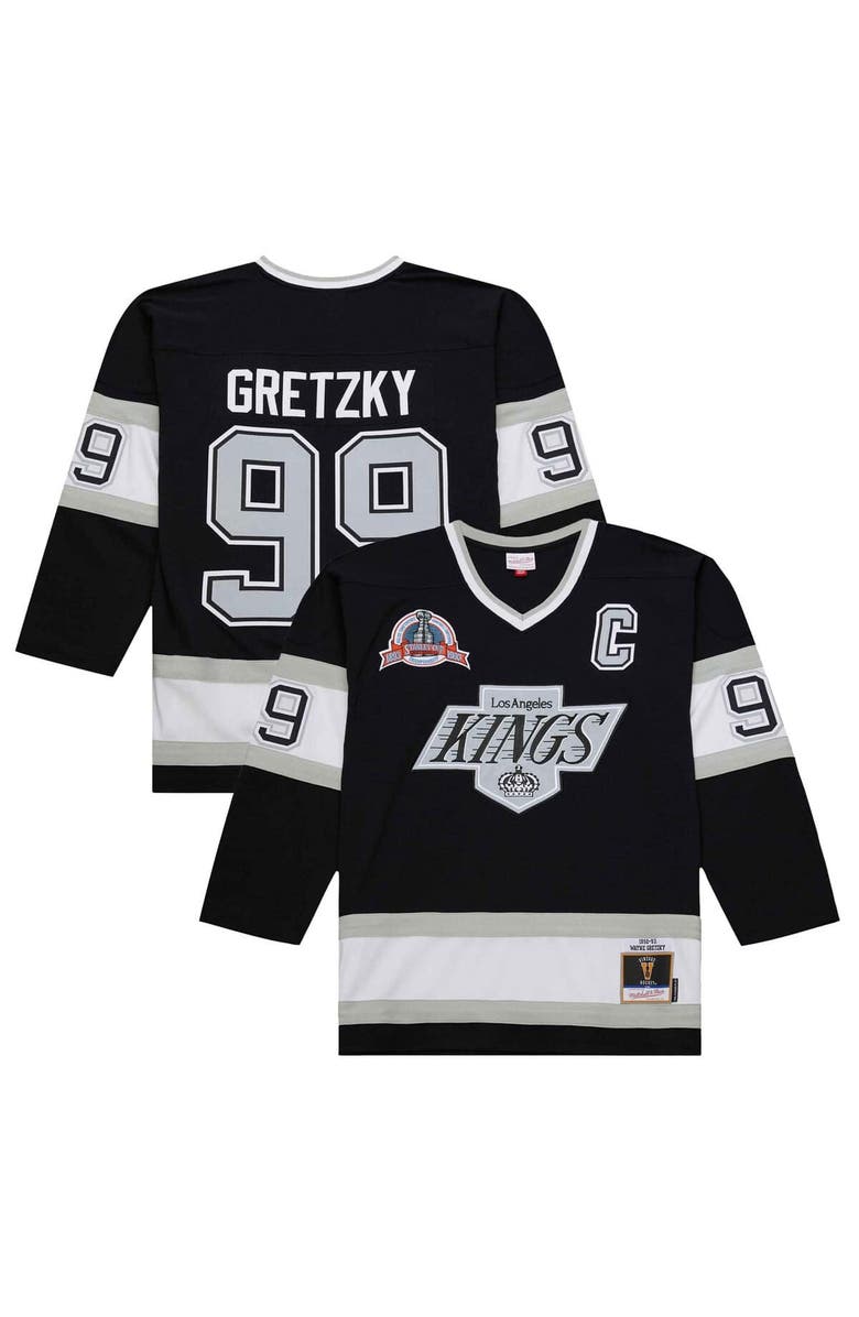 Mitchell & Ness Men's Wayne Gretzky Black Los Angeles Kings 1992-93 Power Play Jersey, Alternate, color, Black