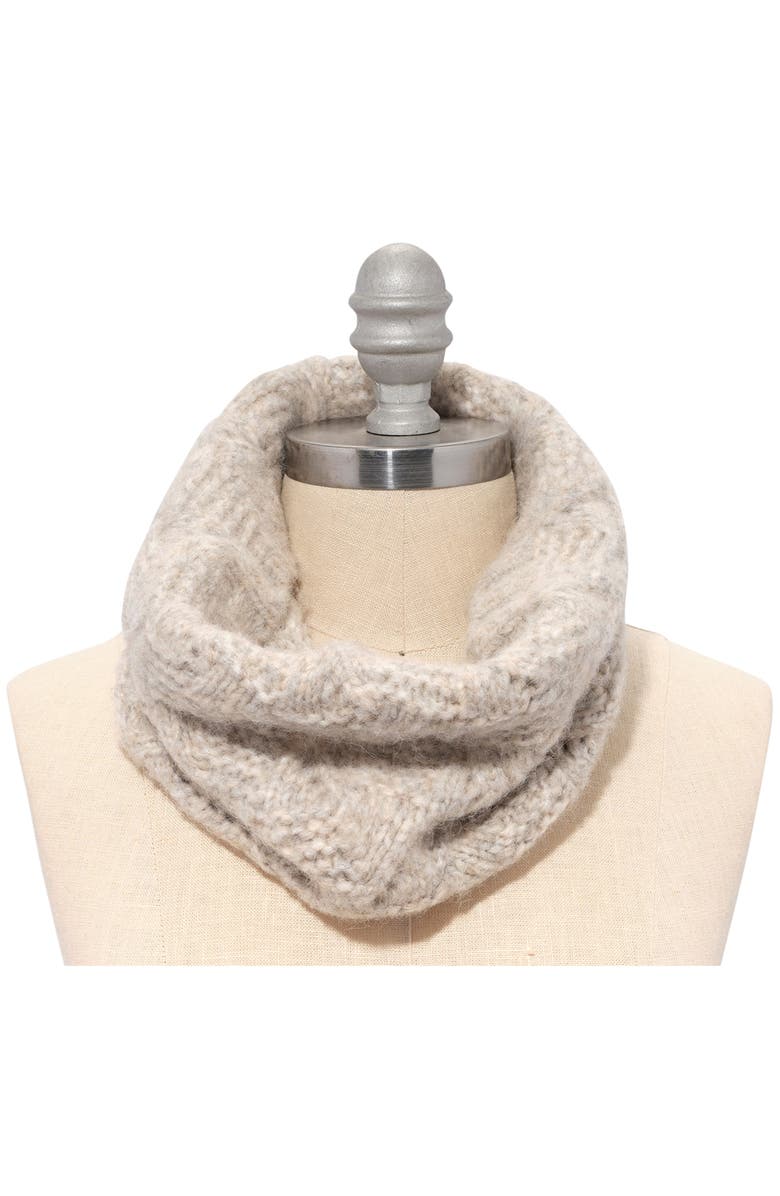 Faherty Marled Wool Blend Snood, Alternate, color, Driftwood