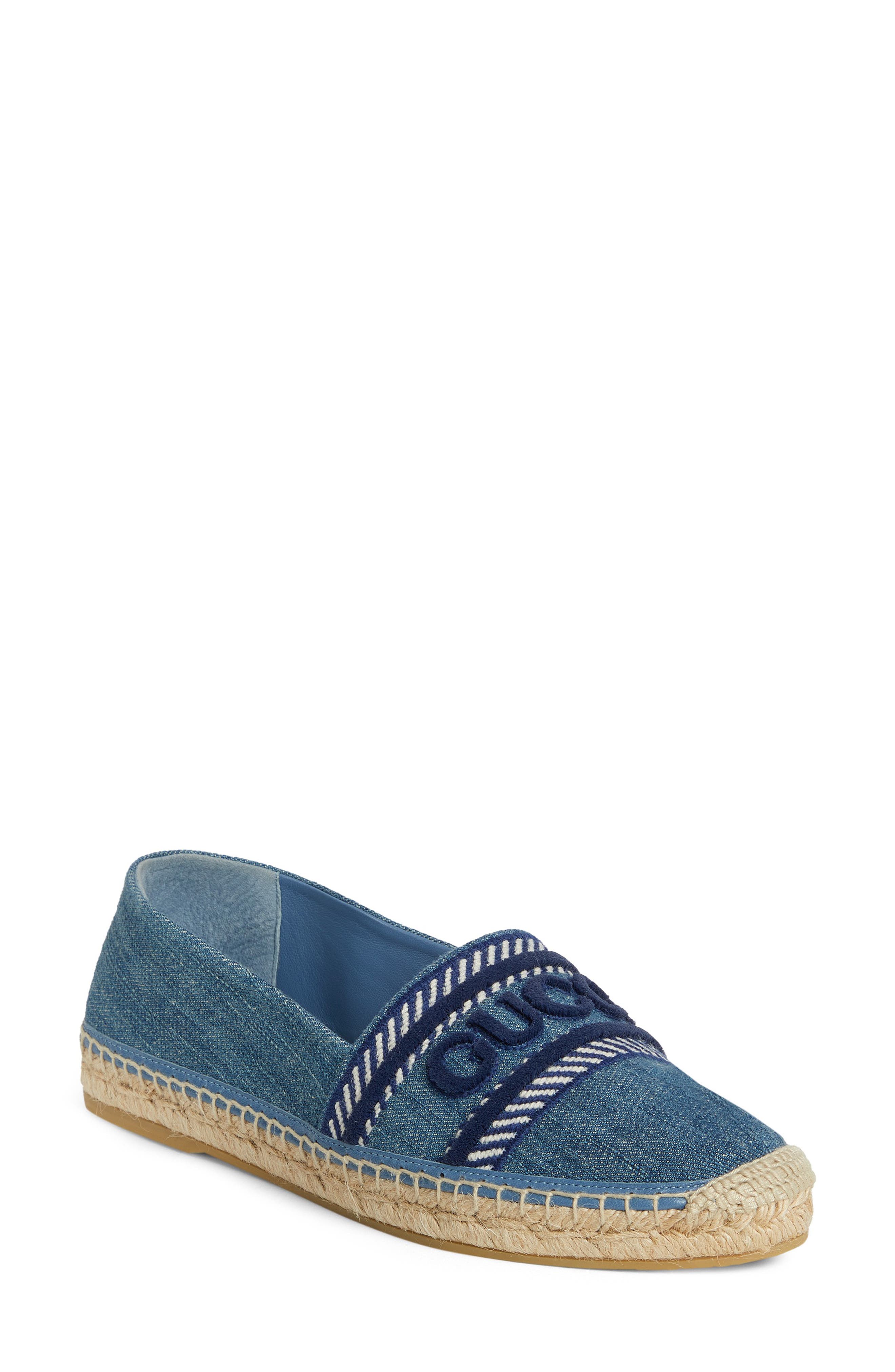 Gucci Ines Espadrille Flat, Main, color, 