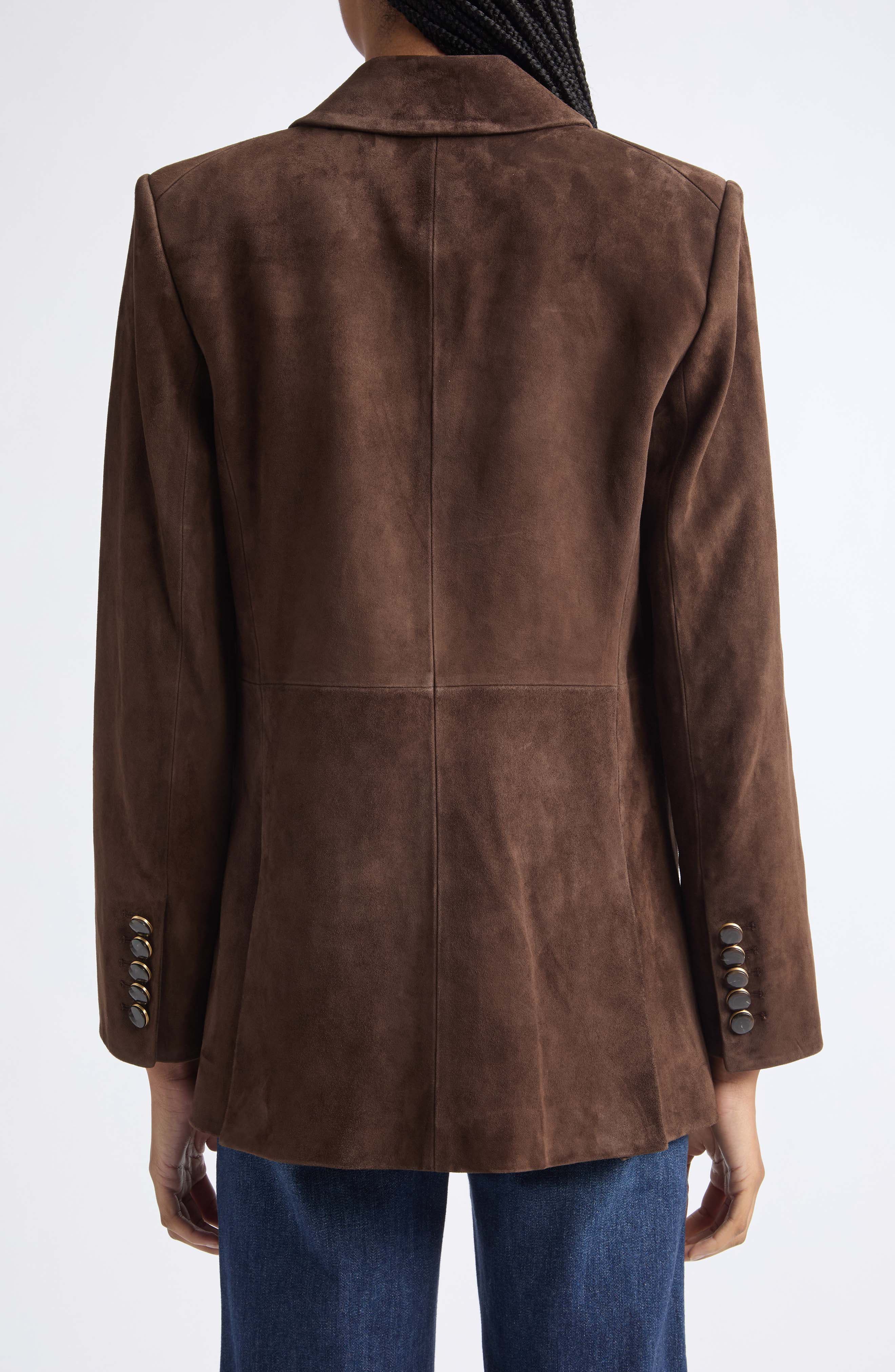 Veronica Beard Maci Suede Dickey Jacket (Women) | Nordstrom