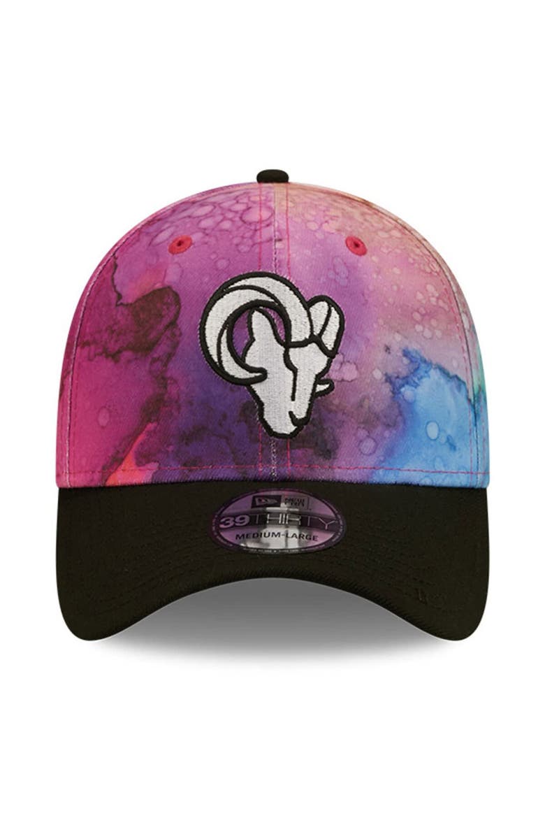 Men's New Era Pink/Black Los Angeles Rams 2022 NFL Crucial Catch 39THIRTY Flex Hat, Alternate, color, Pink