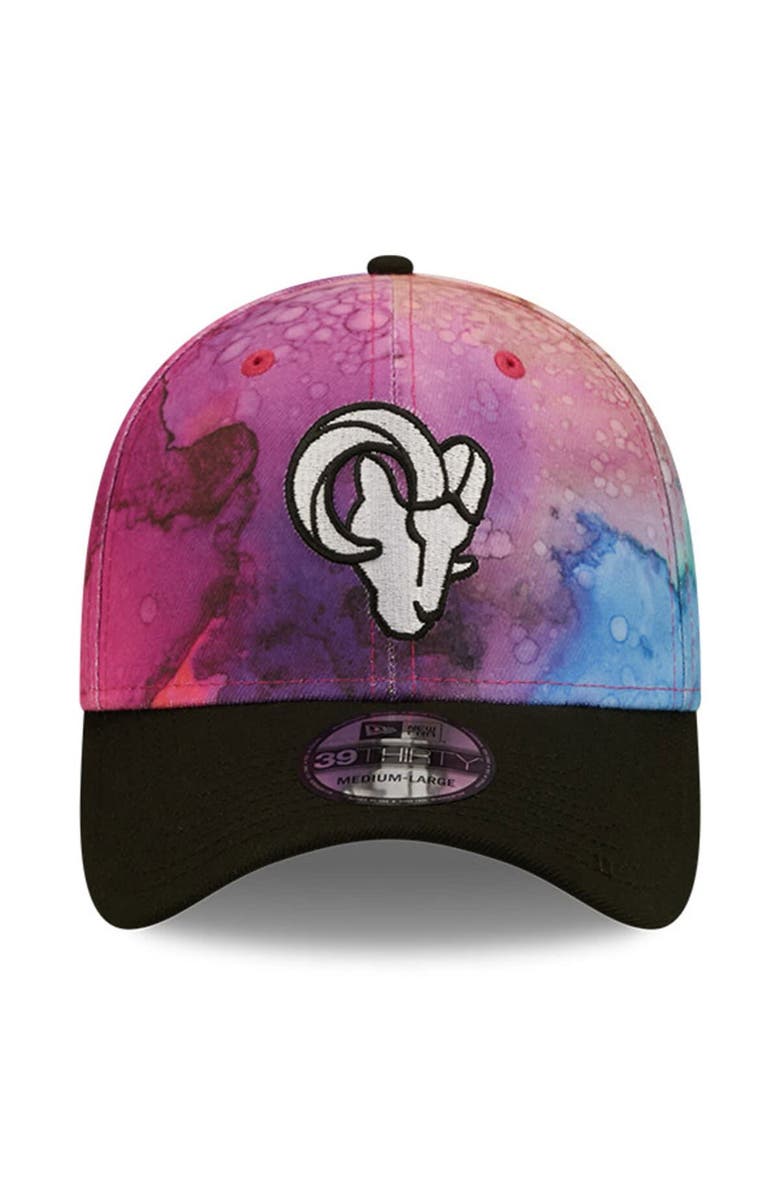 New Era Men's New Era Pink/Black Los Angeles Rams 2022 NFL Crucial Catch 39THIRTY Flex Hat, Alternate, color, 
