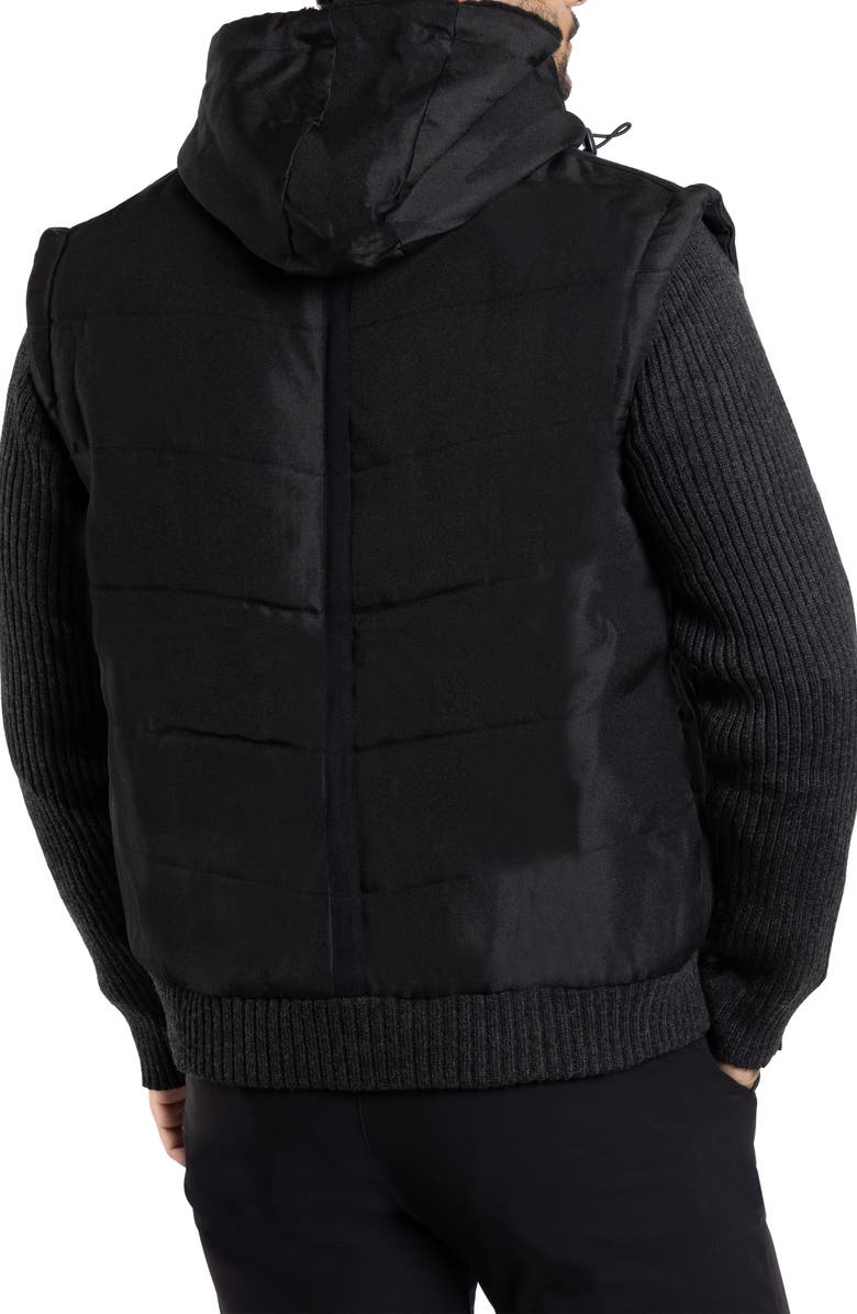 XRAY Lightly Insultated Shearling Lined Hooded Sweater Jacket, Alternate, color, 