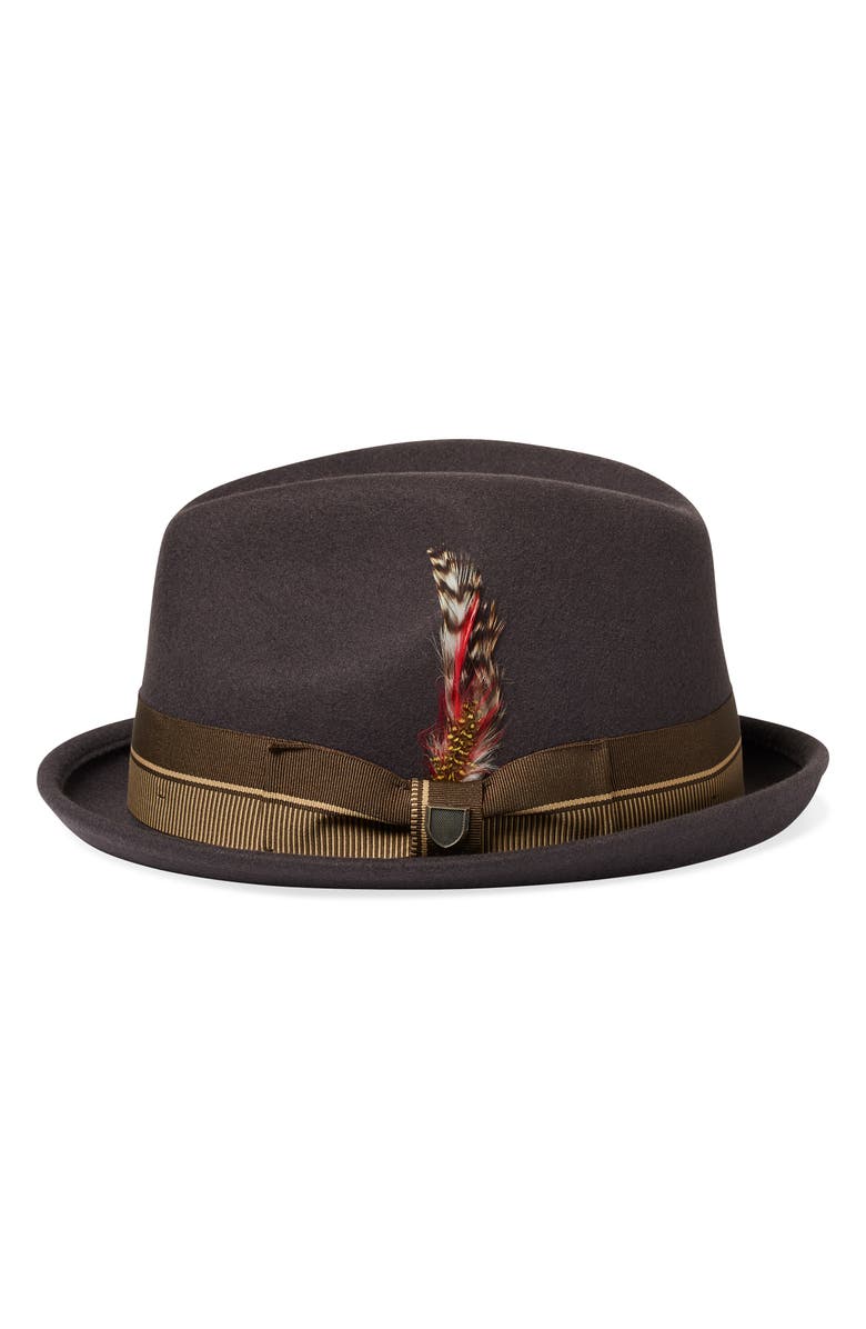 Brixton 20th Anniversary Gain Wool Fedora, Alternate, color,