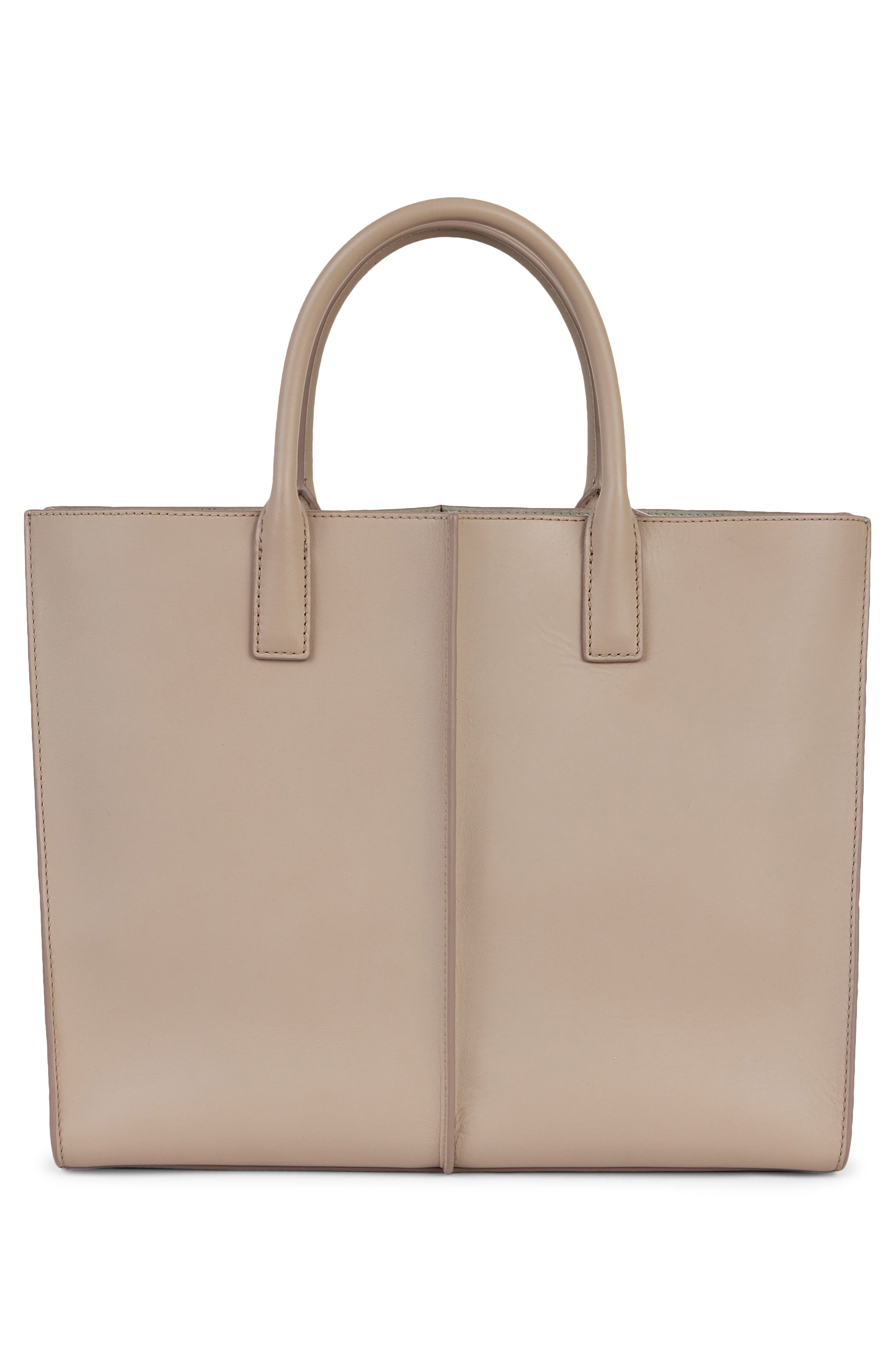 The Industry Leather Tote, Alternate, color, LIGHT TAUPE