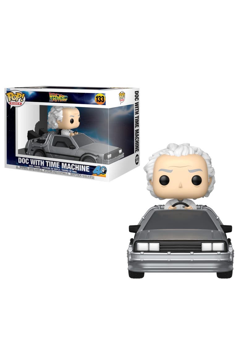 Doc w/Time Machine (Back to the Future) Funko Pop! Deluxe Ride, Main, color, Multi-Color