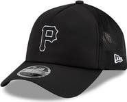 New Era Men's New Era Black Pittsburgh Pirates 2026 Batting Practice Apex 9FORTY Adjustable Trucker Hat