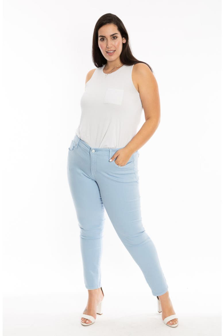 Boyfriend Jeans, Alternate, color, CERULEAN
