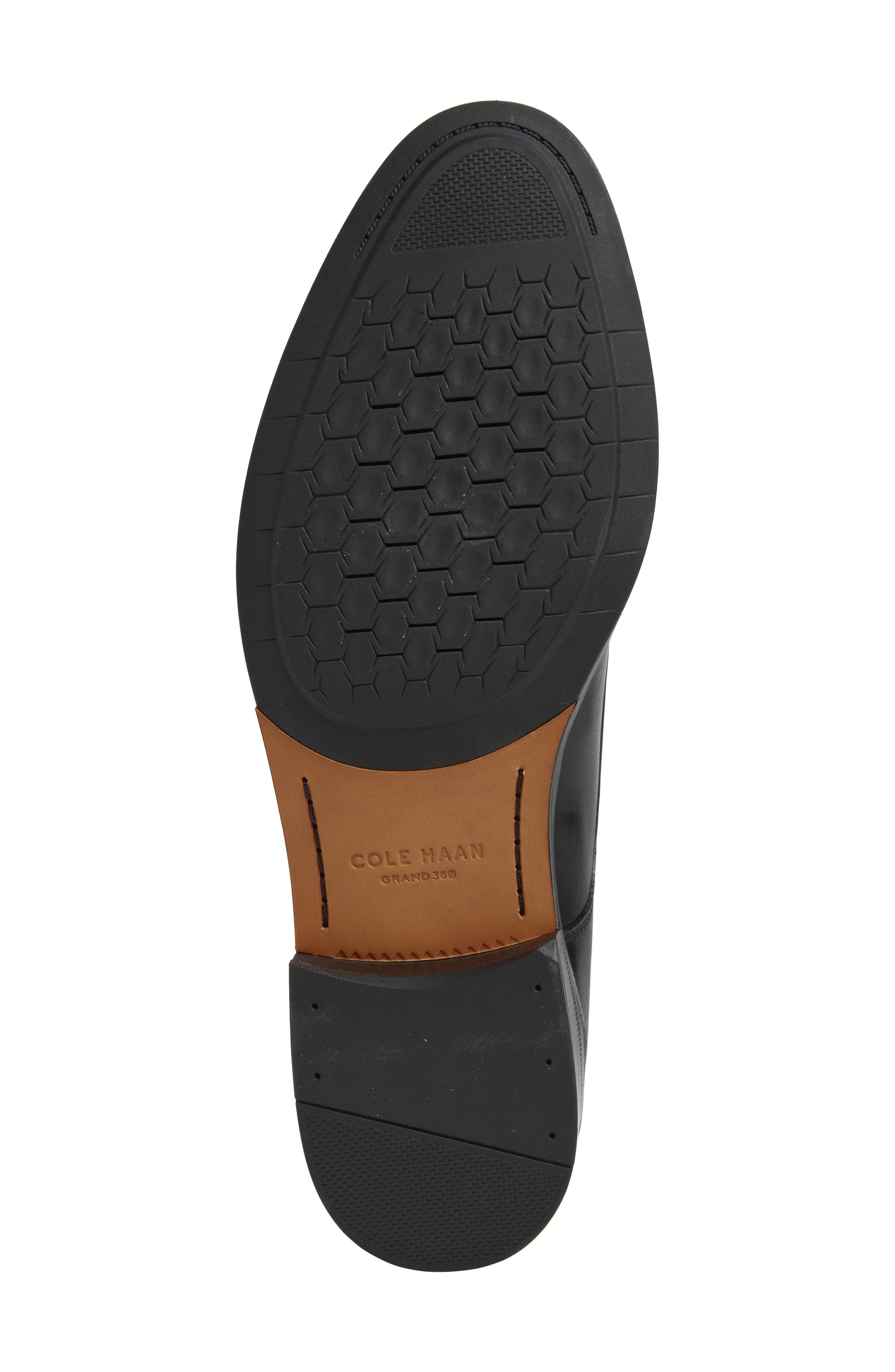 Dean Grand Cap Toe Leather Oxford, Alternate, color, BLACK / BLACK / BLACK