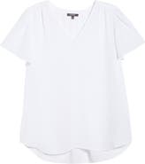 NYDJ Pleated Back Flutter Sleeve Top