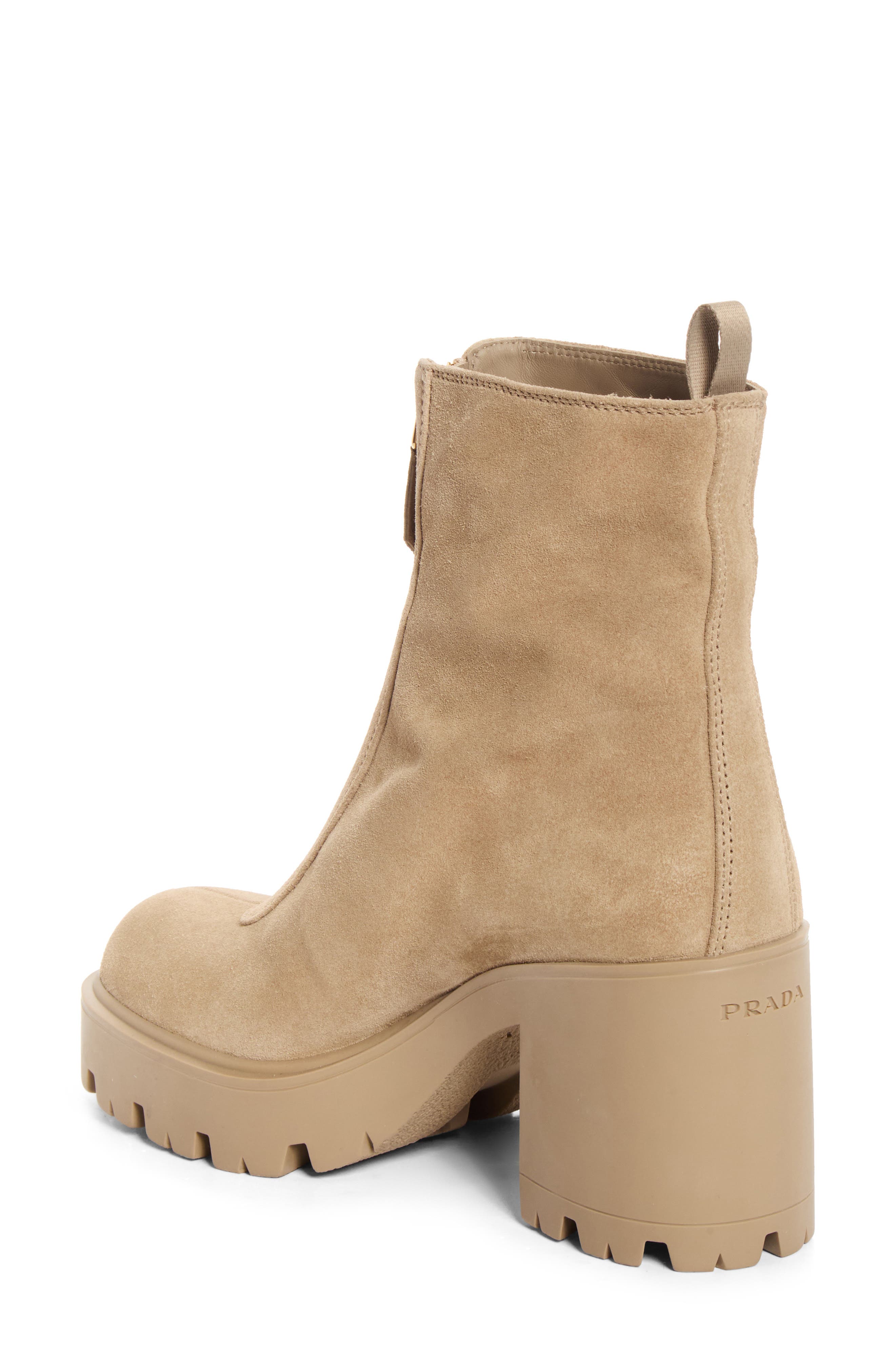 Lug Sole Zip Bootie, Alternate, color, DESERTO