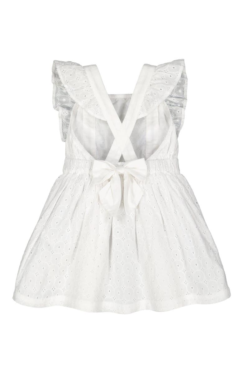 Hope & Henry Girls' Ruffle Apron Dress, Toddler, Alternate, color, 