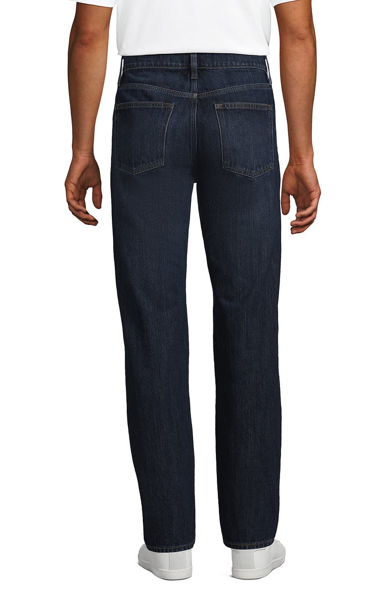 Lands' End Rigid Comfort Waist Classic Fit Jean, Alternate, color, Dark Pacific Wash