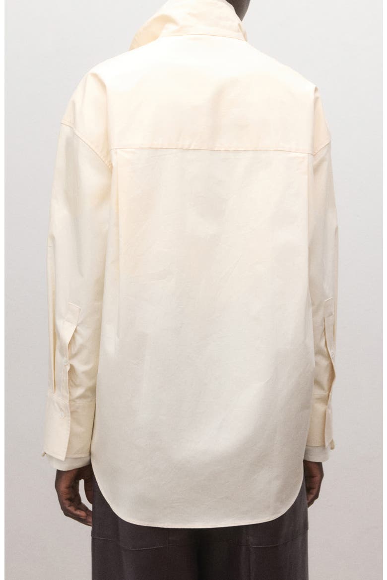 Layered Collar Button-Up Shirt, Alternate, color, YELLOW