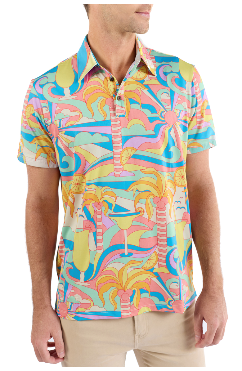 Kenny Flowers The Paradiso - Golf Shirt, Main, color, Yellow