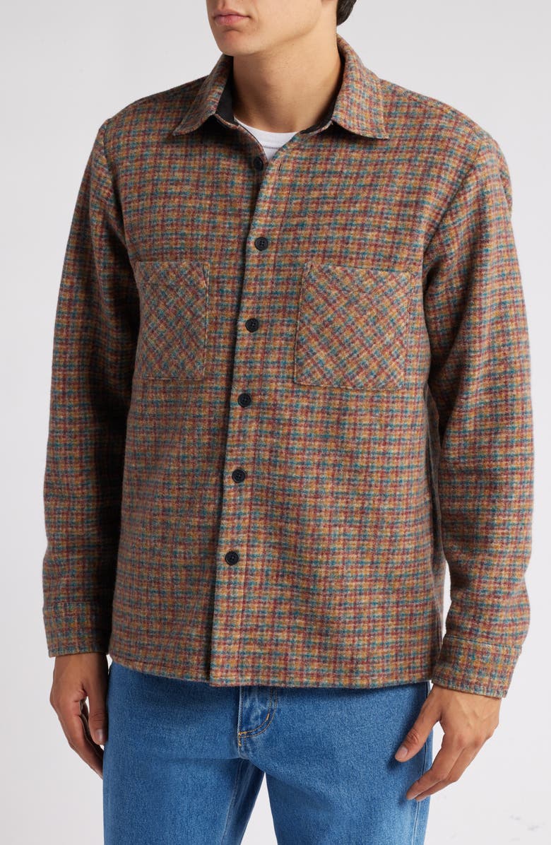 Wax London Whiting Check Overshirt, Alternate, color, 