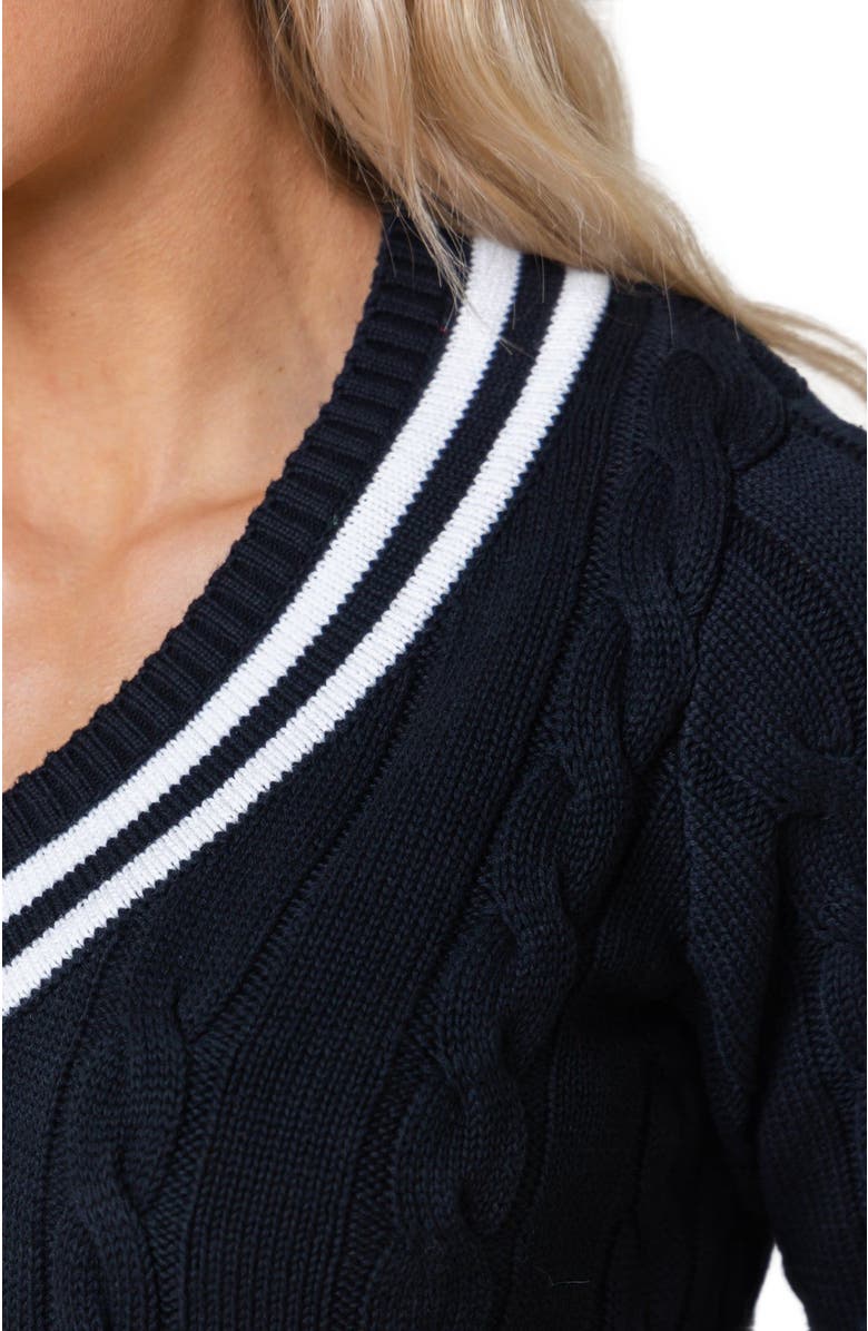 Hope & Henry Women's Organic V-Neck Cricket Sweater, Alternate, color, 