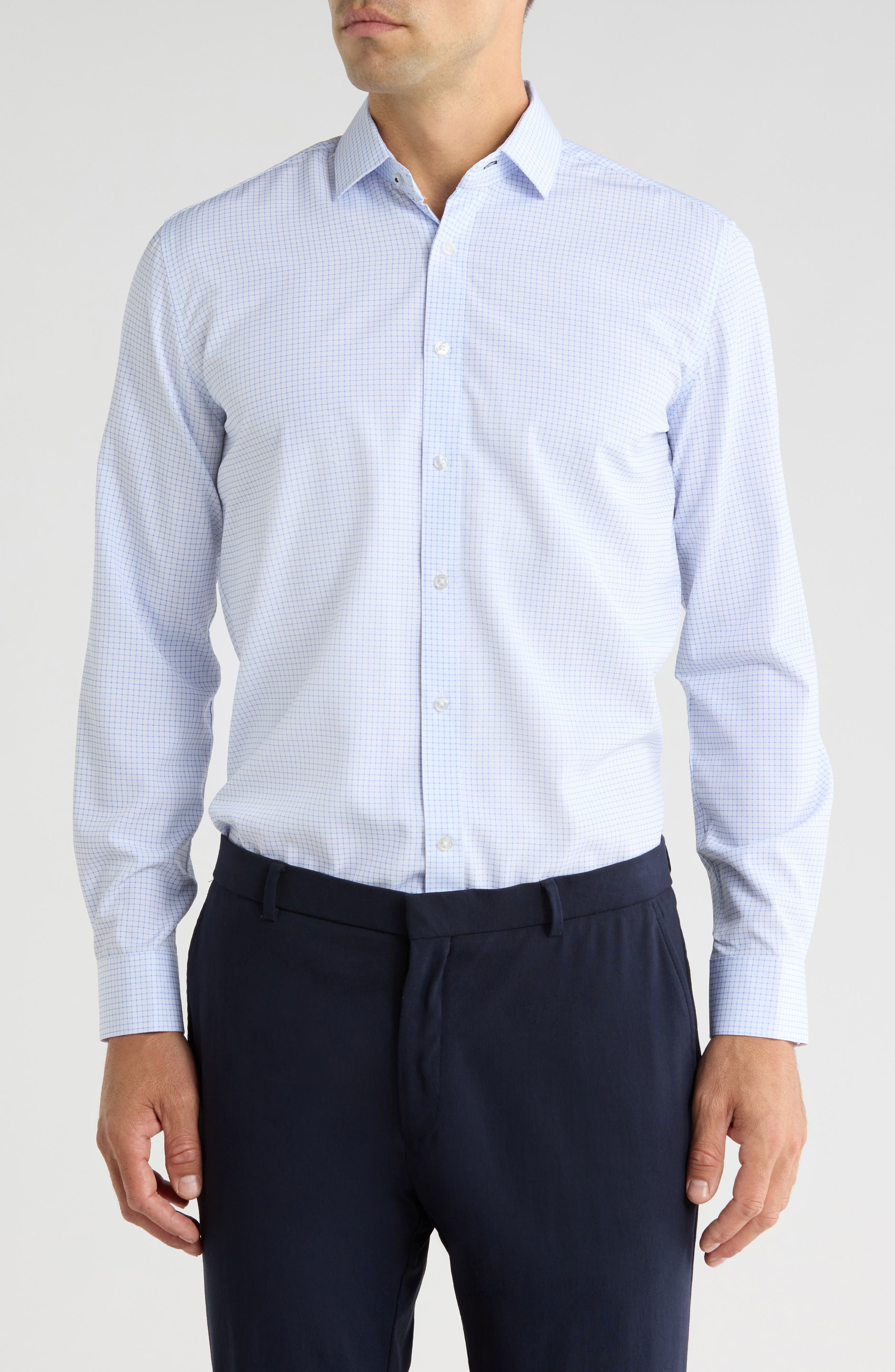 TOM BAINE Performance Stretch Winkle Free Button-Down Shirt