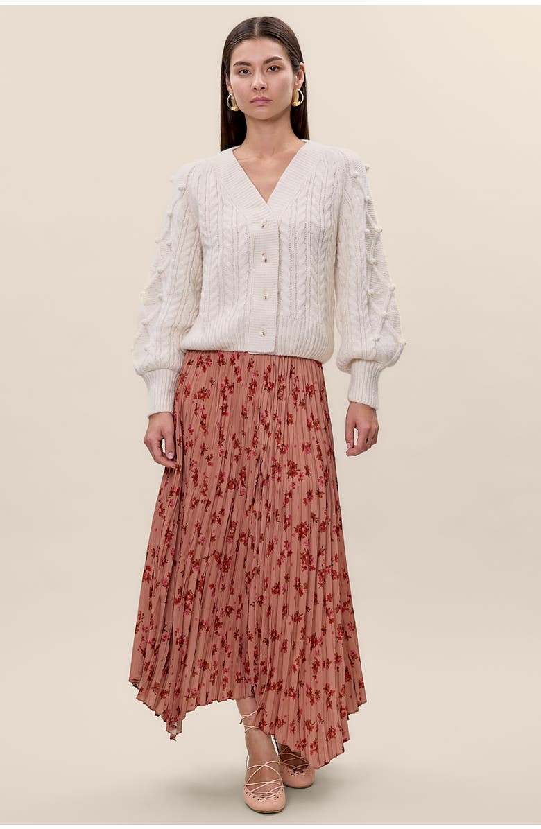 Rebecca Taylor Celeste Skirt, Main, color, Persimmon Multi