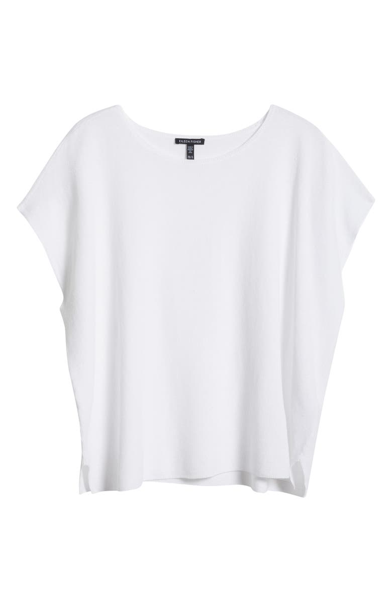Eileen Fisher Crewneck Organic Cotton & Organic Linen Sweater, Alternate, color, 