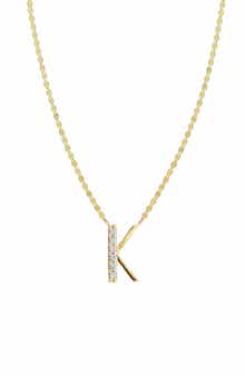 LANA 14K Gold Initial Pendant Necklace
