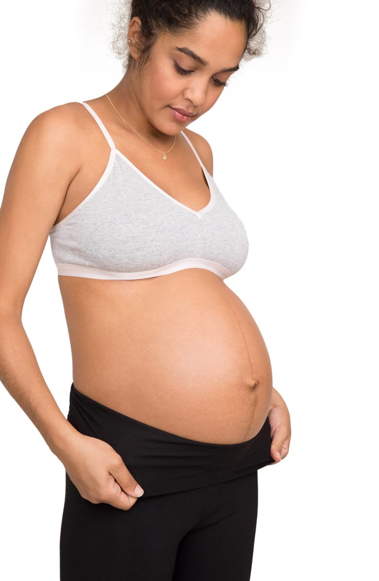 HATCH The Ultrasoft Over The Bump Maternity Leggings, Alternate, color, Black