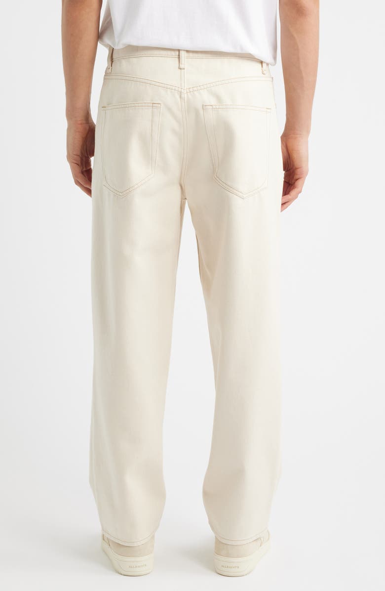 rag & bone Baggy Authentic Rigid Straight Leg Jeans, Alternate, color, Seeded Ecru