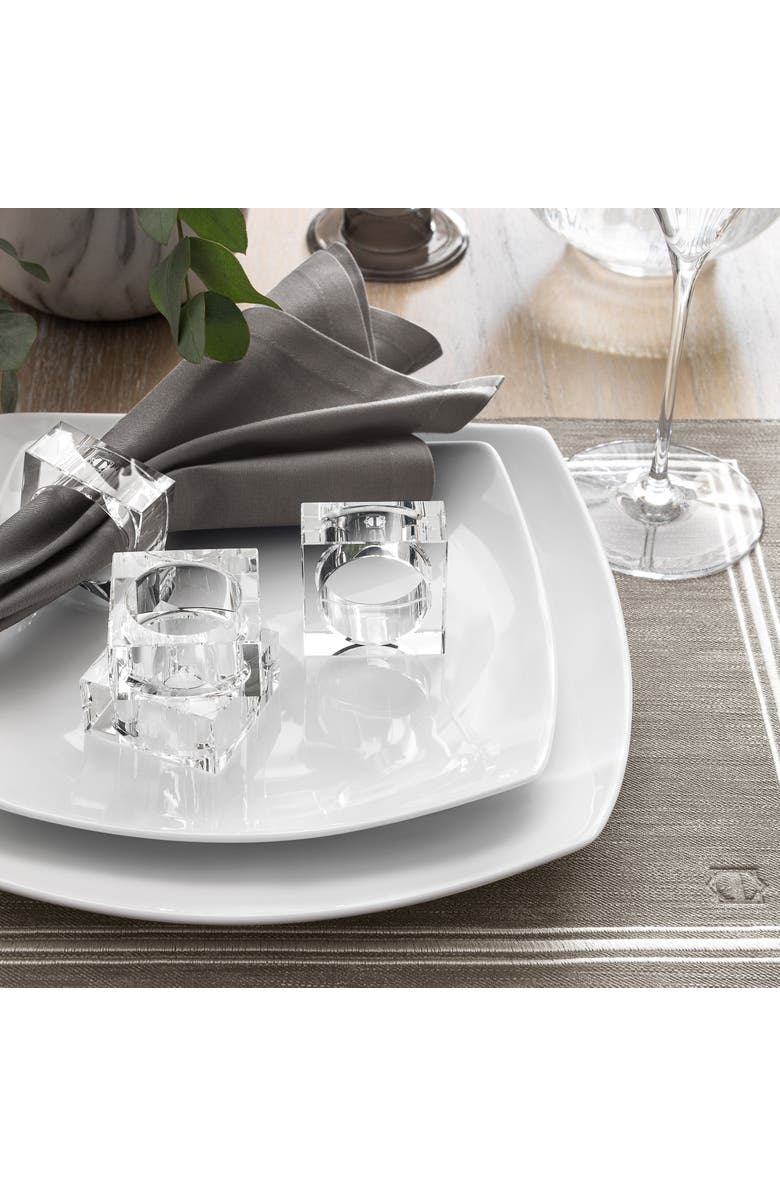 Togas William Napkin Ring Set, Alternate, color, White - Square