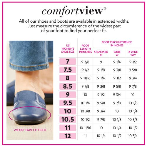 Comfortview The Vida Slip On Pump In Silver