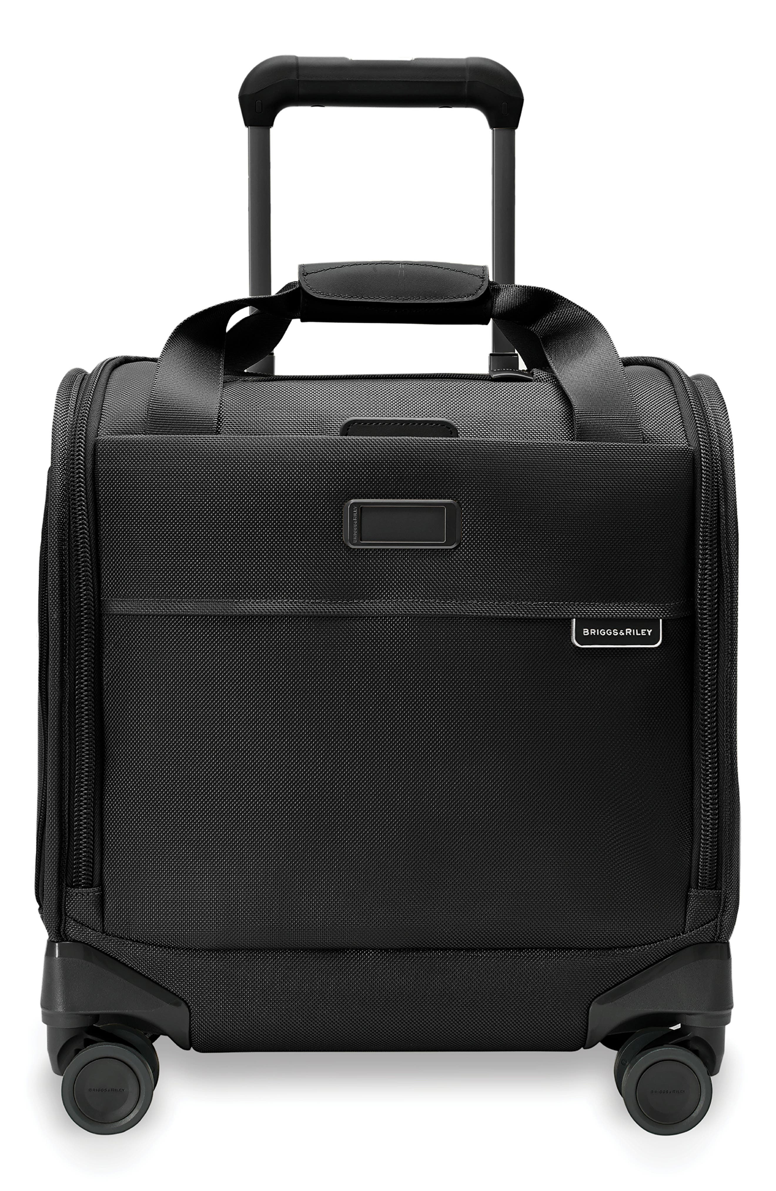 Briggs & Riley Baseline Cabin Spinner Carry-On Bag, Main, color, Black