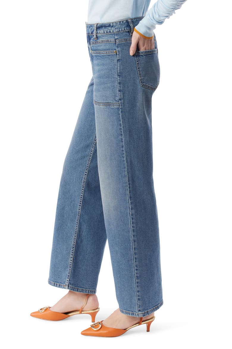 Astrid Straight Leg Utility Jeans, Alternate, color, BLUE BEAM