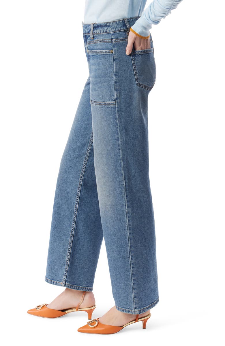 DO by Dee Ocleppo Astrid Straight Leg Utility Jeans, Alternate, color, Blue Beam