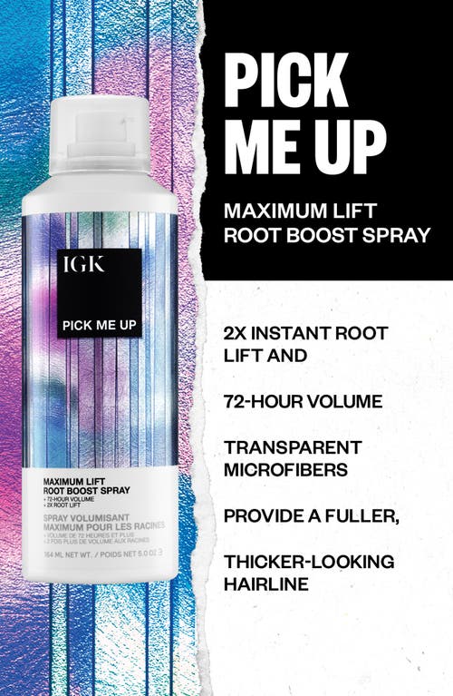 Igk Pick Me Up Maximum Lift Root Boost Spray In Transparent