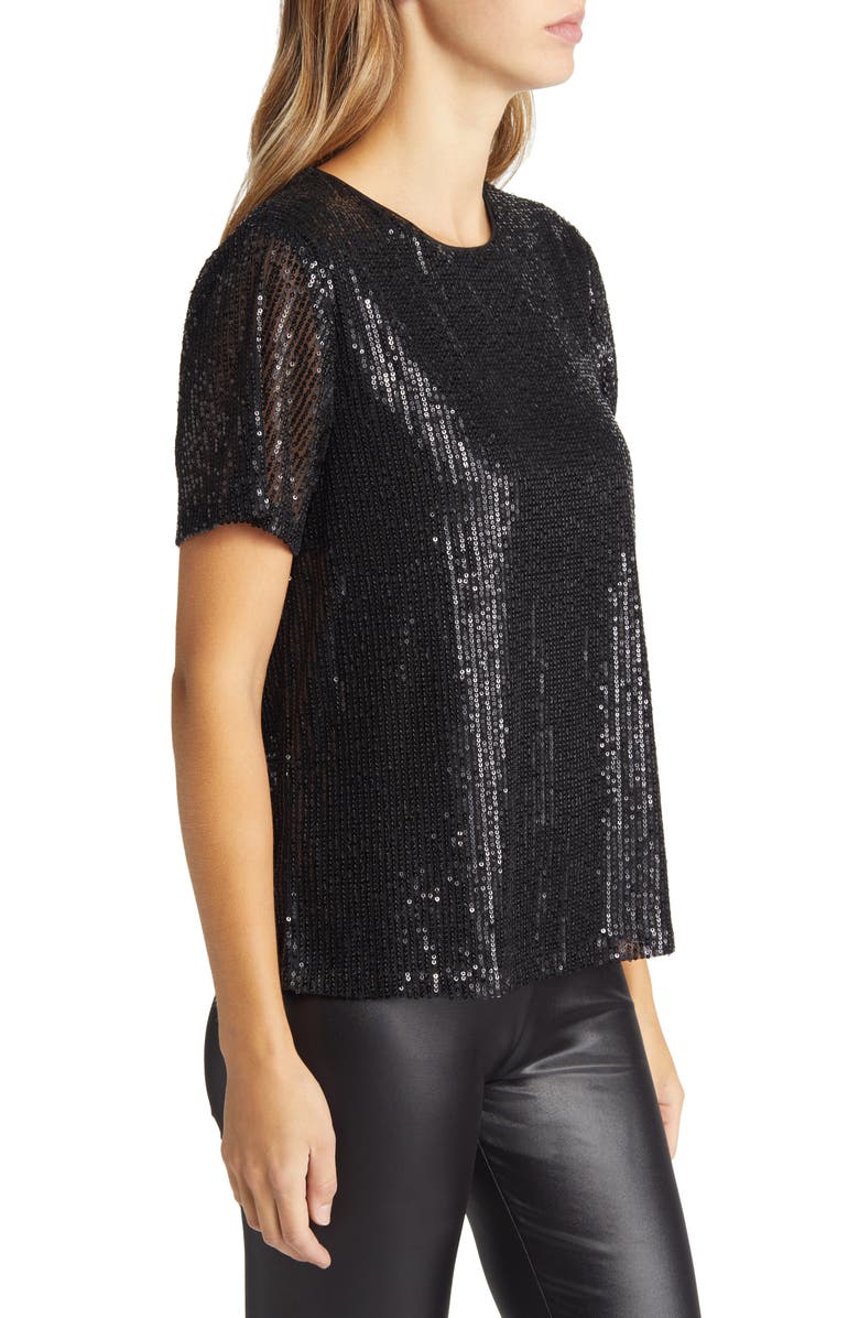 NIKKI LUND Josi Sequin Top, Alternate, color,