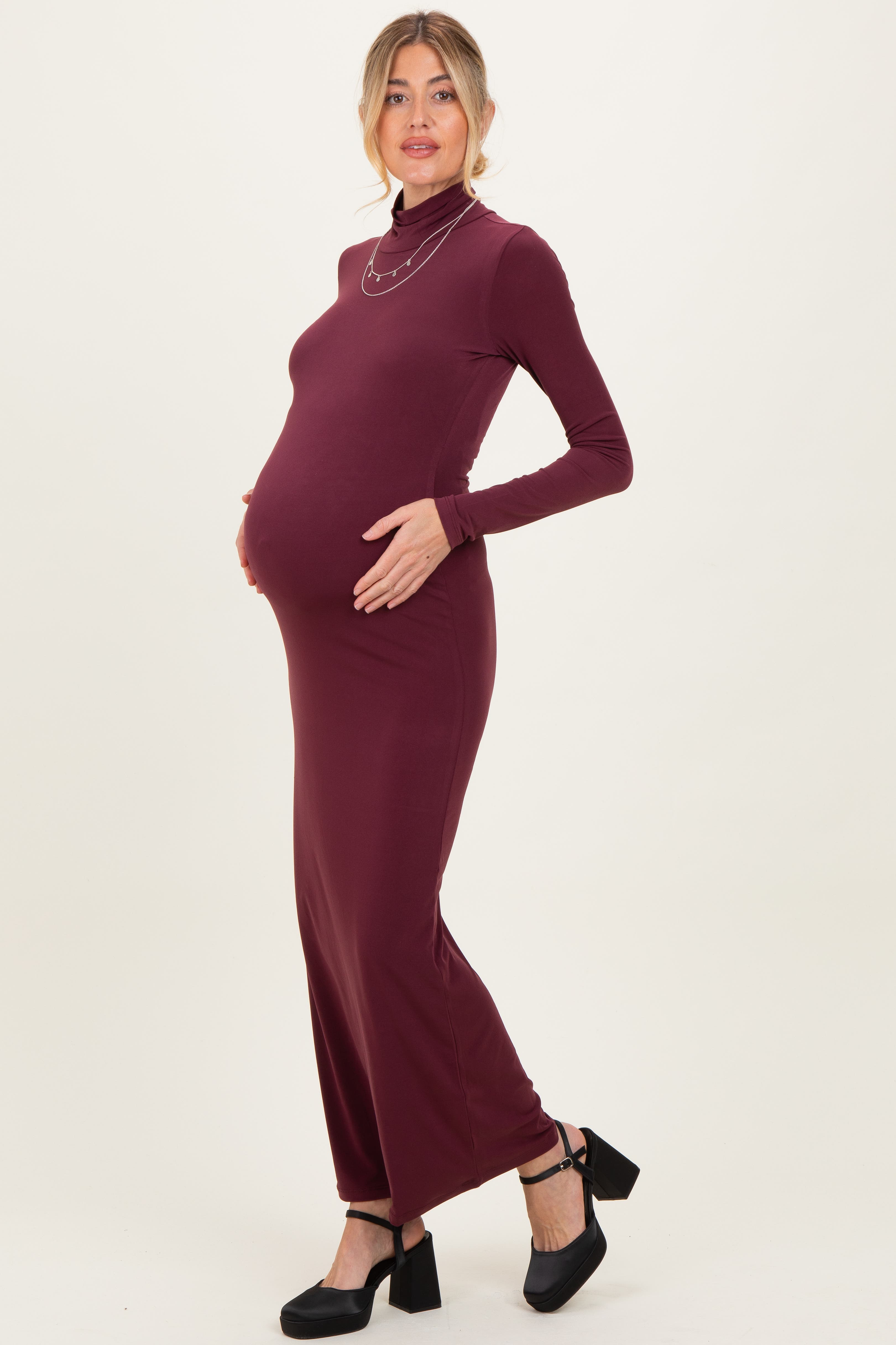 Turtleneck Long Sleeve Maxi Dress - image 2