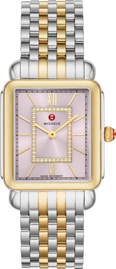 Deco II Two-Tone Diamond Bracelet Watch, 30mm - 0.11ct.