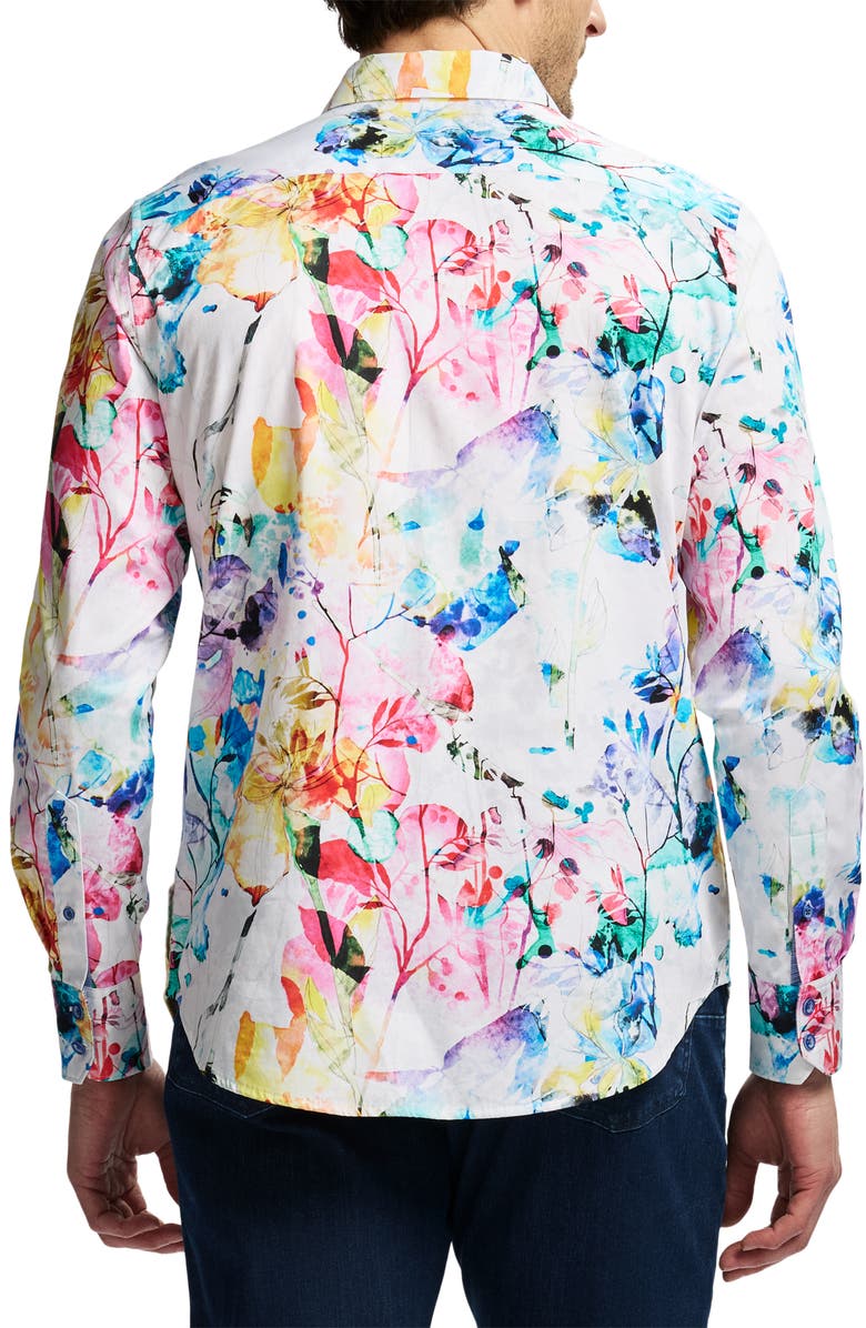 Robert Graham Cypremort Long Sleeve Cotton Button-Shirt, Alternate, color, 