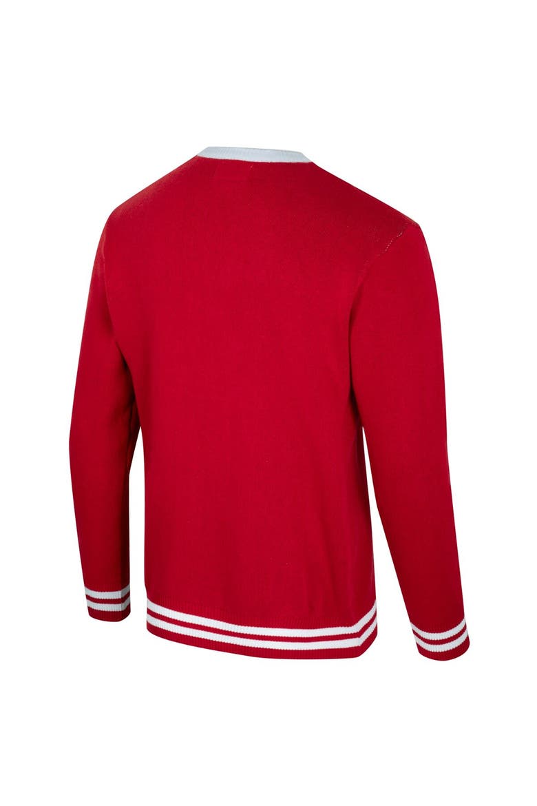 Unisex Uscape Apparel Crimson Oklahoma Sooners Renew Knit Vintage Pullover Sweater, Alternate, color, Crimson