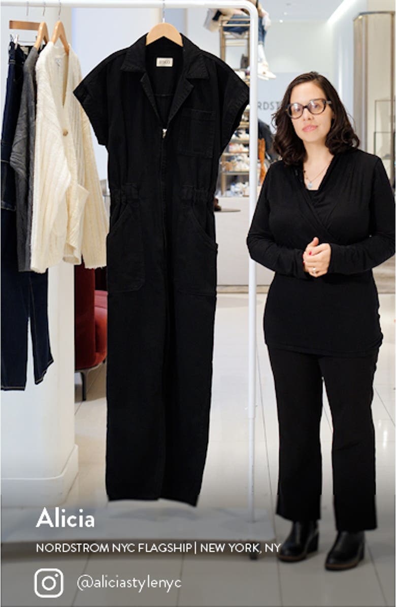 Megg Recycled Cotton Blend Utility Jumpsuit, sales video thumbnail