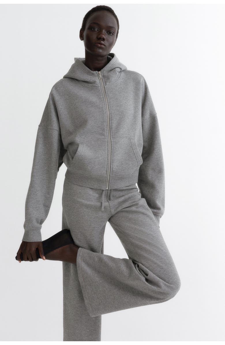 H&M Flared Sweatpants, Alternate, color, Gray Melange