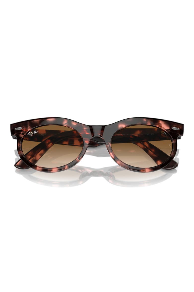 Wayfarer 53mm Oval Sunglasses, Alternate, color, HAVANA PINK