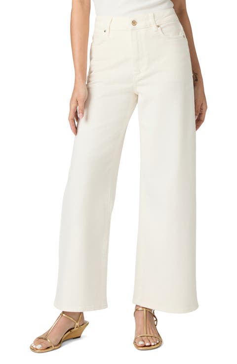 Anessa High Waist Ankle Wide Leg Jeans (Champagne Ecru) (Petite)