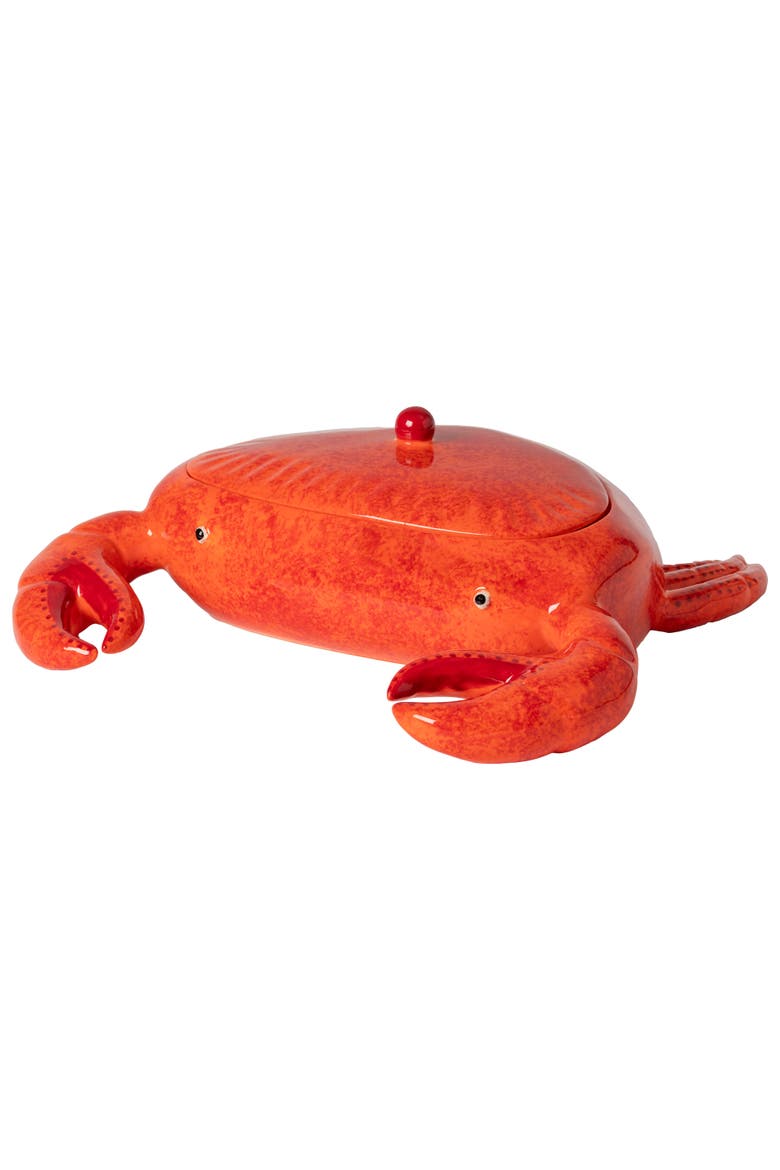 Summer Bliss  Faience crab jar, Main, color, Crab