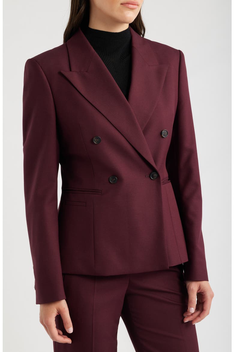 Jiamia Wool Blend Double Breasted Blazer, Alternate, color, PORT ROYALE
