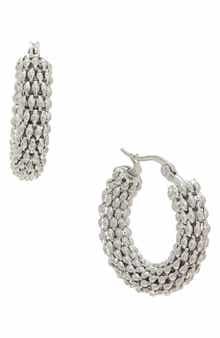 Juvell Beaded Hoop Earrings