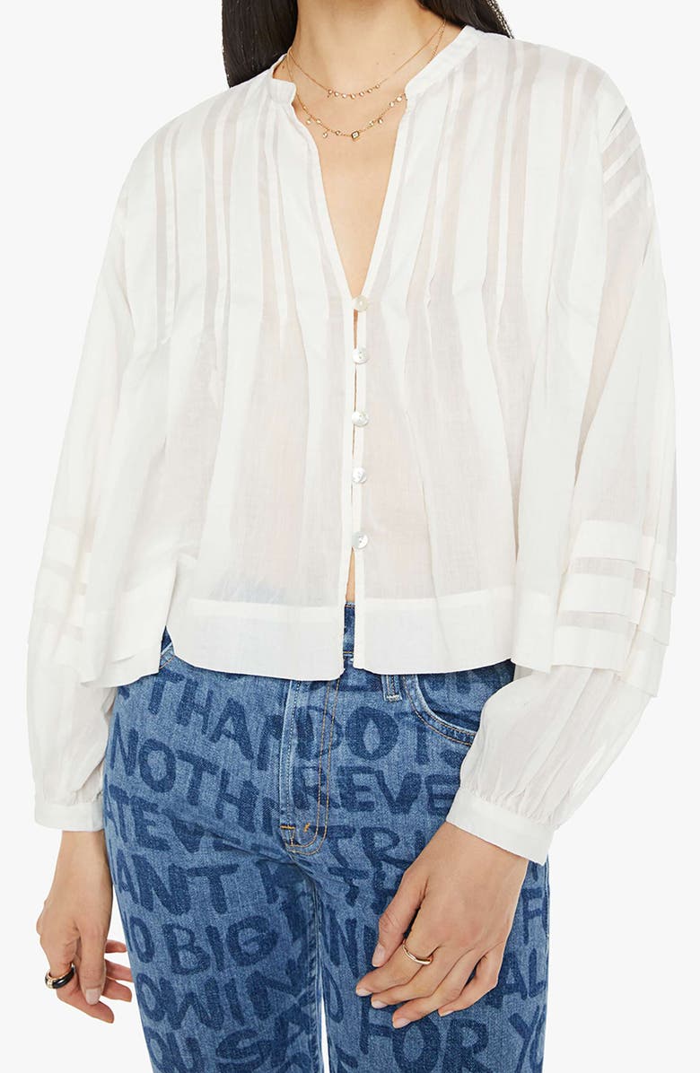 MOTHER The Straight Shooter Cotton Top, Main, color,