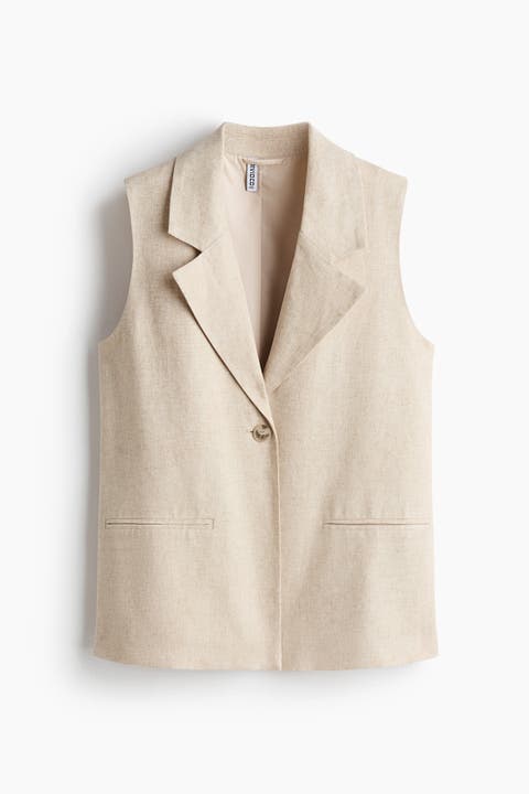 Linen-blend Waistcoat